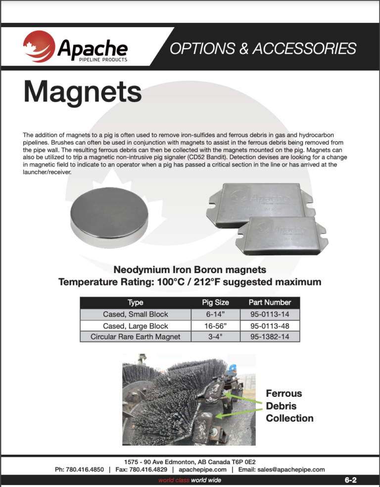 Magnets product info Apache Pipeline Products